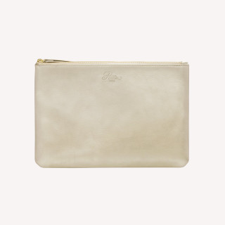 ZIPPED POUCH LARGE GOLD - LIMITED EDITION