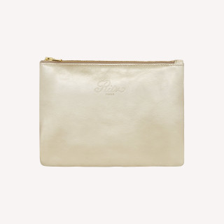 ZIPPED POUCH MEDIUM GOLD - LIMITED EDITION
