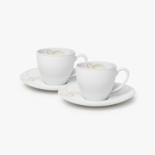 Set of Coffee Cup and Saucer - The Art of Tea