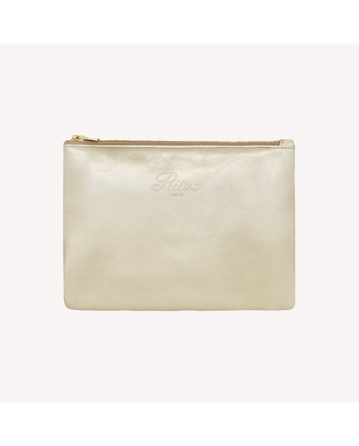 ZIPPED POUCH MEDIUM GOLD - LIMITED EDITION